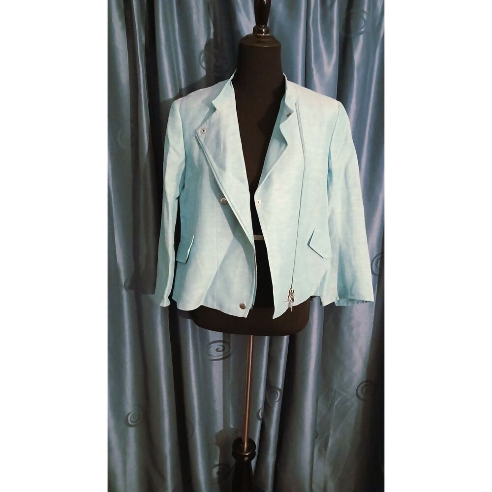 Vintage 'Akris Punto' Cropped Asymmetrical Zip
